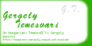 gergely temesvari business card